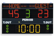 Multisport scoreboard with programmable team-names - Electronic scoreboard
